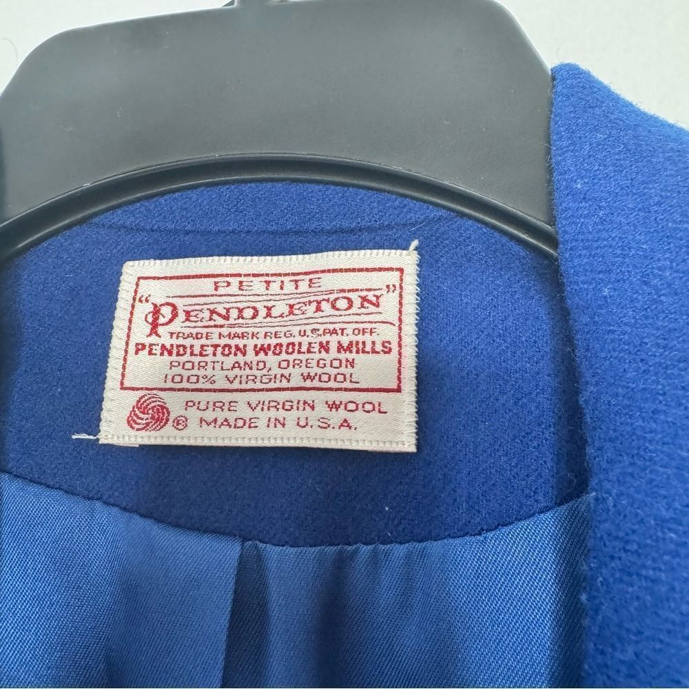 Pendleton Royal Blue Wool Blazer - image 3